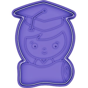 Niña con Diploma Graduada