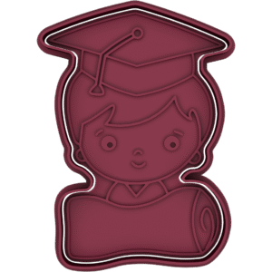 Niño con Diploma Graduado