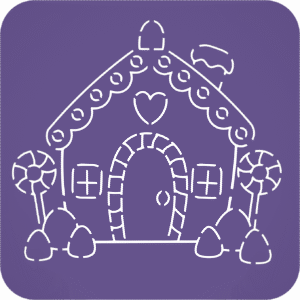 Stencil - Casita Dulce Navidad