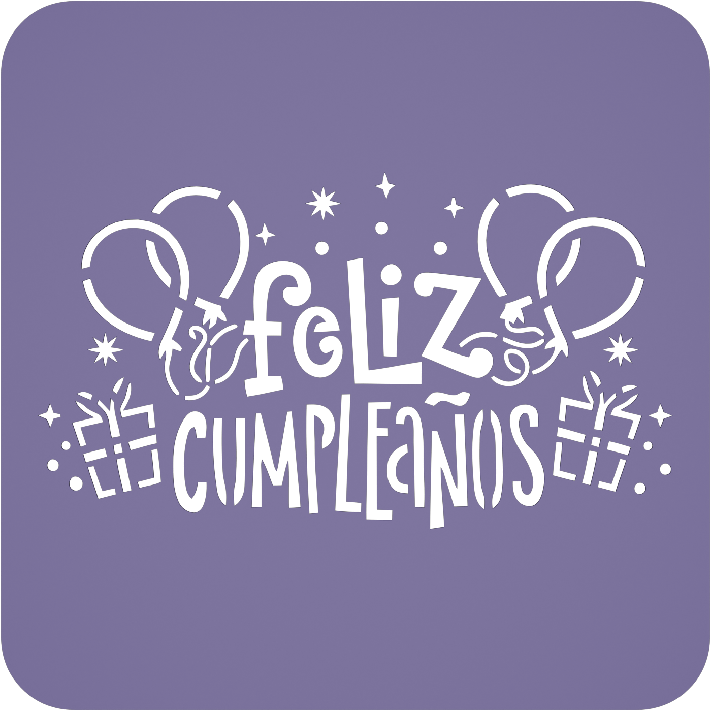Stencil - Feliz Cumpleaños
