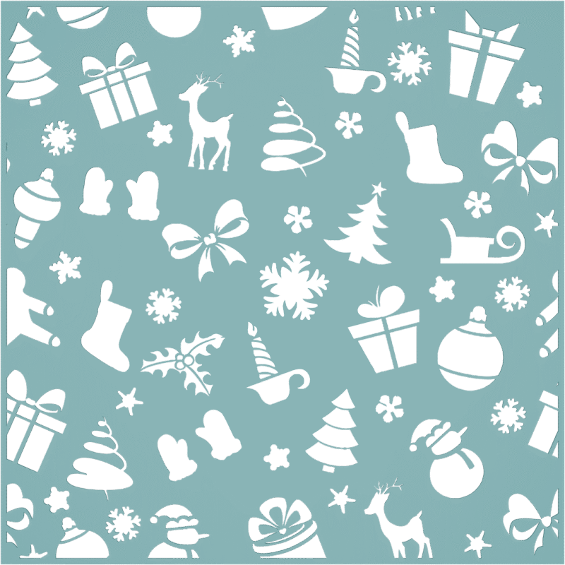 Stencil - Navidad Vintage