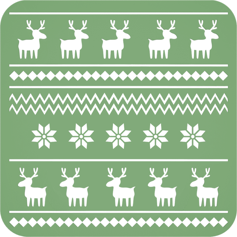 Stencil - Reno y Cosas de Navidad