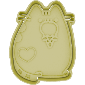 Gato Pusheen Comiendo Helado