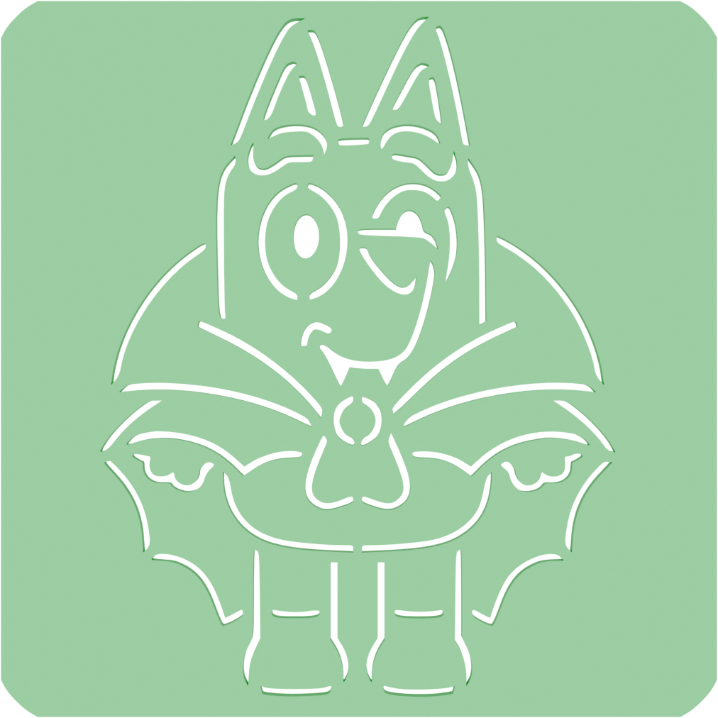 Stencil - Bluey Vampiro