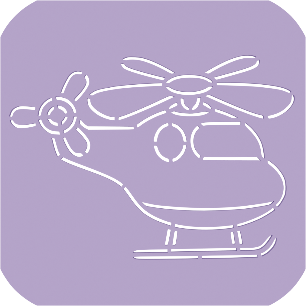 Stencil - Helicóptero