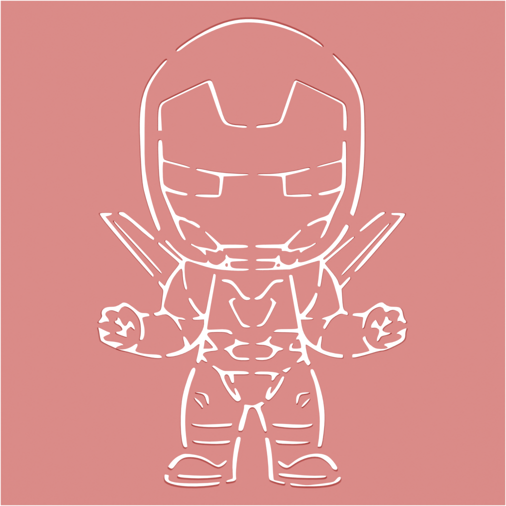 Stencil - Iron Man