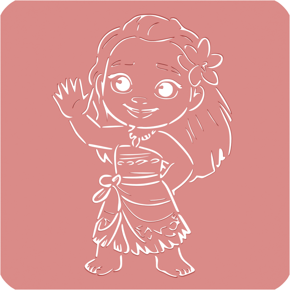 Stencil - Moana