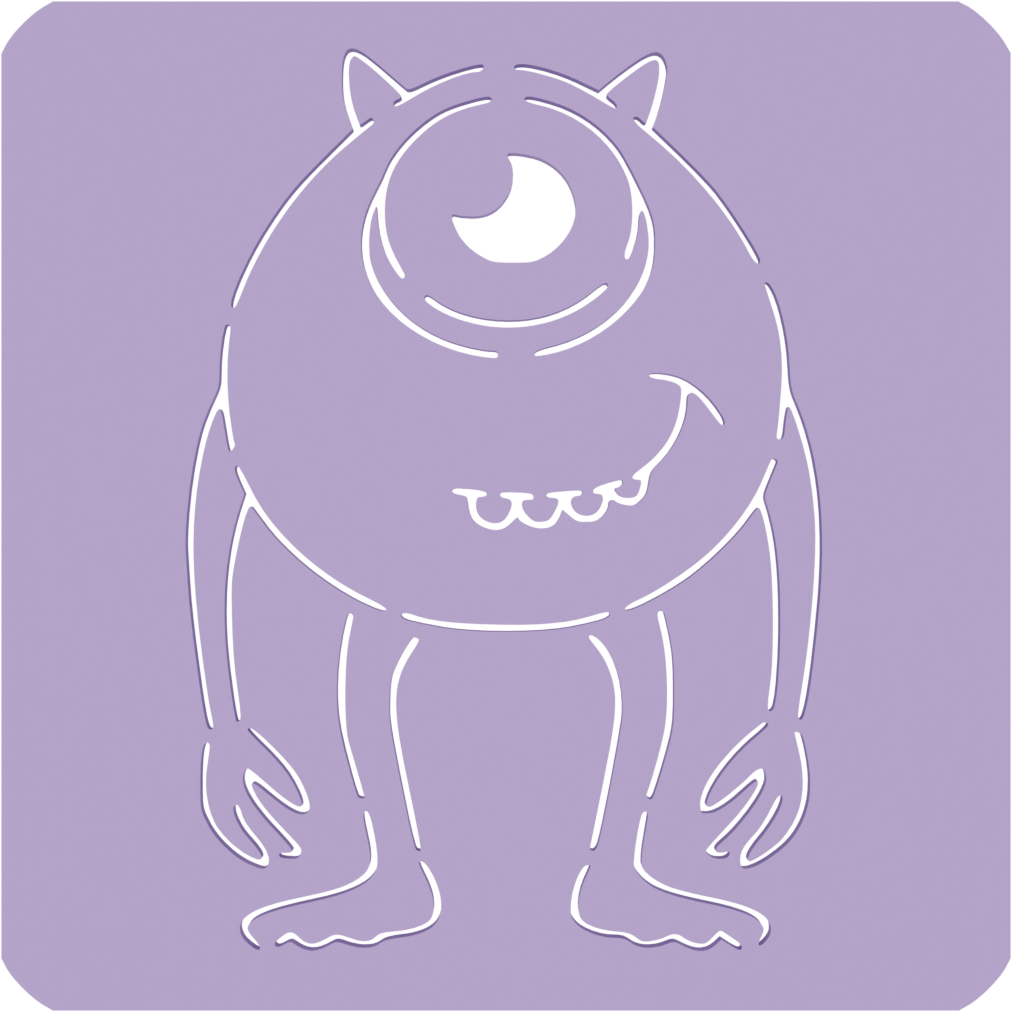 Stencil - Monster Inc Mike