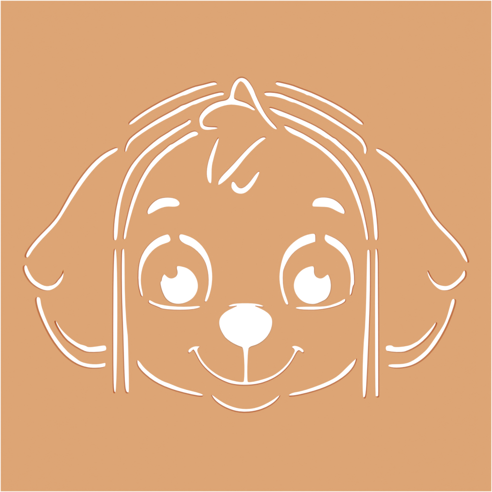 Stencil – Perrita Rosada Paw Patroll